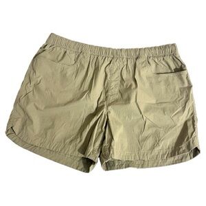 Carhartt Relaxed Fit Khaki 5 Pocket Work Shorts Size XL Elastic Waist Drawstring